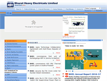 Tablet Screenshot of bhel.com